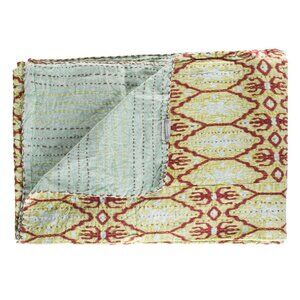 Taj Hotel Home Decor Kantha Cotton Throw | 1-Piece | Multicolor | 50"x70"